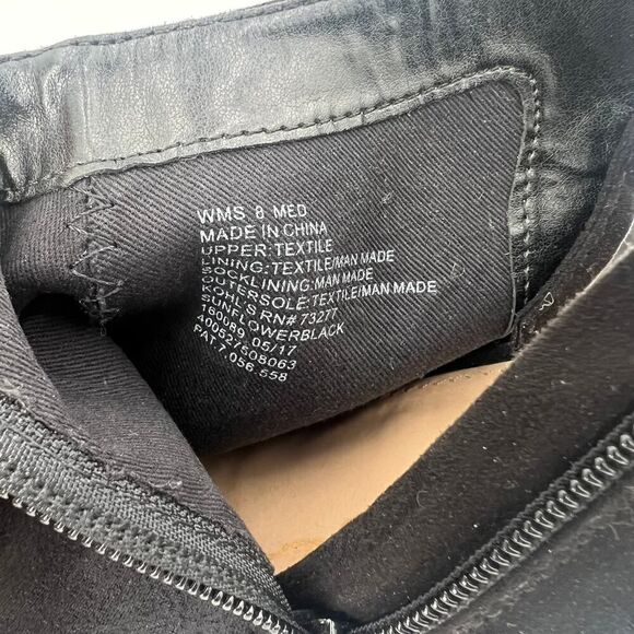 LC Lauren Conrad Sunflower Black Open Peep Toe Tie Back Sandal Booties Size 8M - Picture 13 of 13